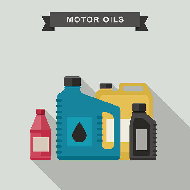 Motor oils icon. vector art illustration