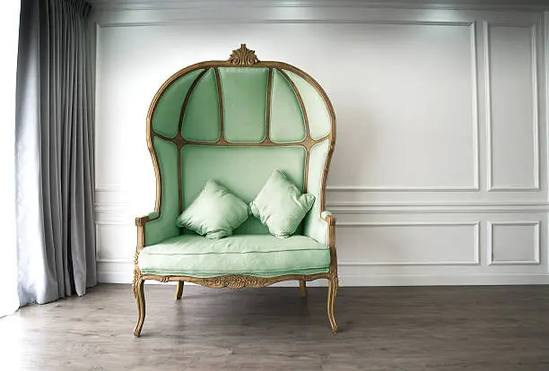 Green half-dome sofa