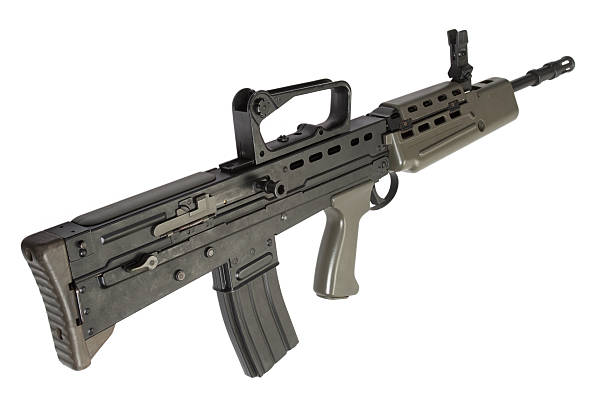 istock British assault rifle L85A1 isolated on a white background 517550645