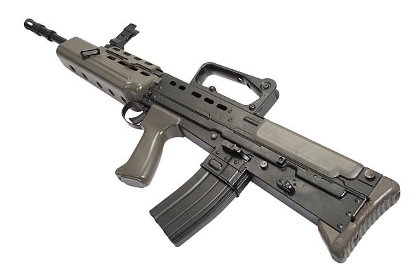 istock British assault rifle L85A1 isolated on a white background 517550653