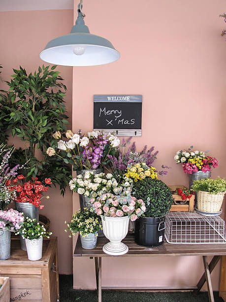 istock decorative flower with X mas signage 517550835