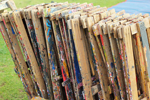 istock Equipment painting in the park 517551277