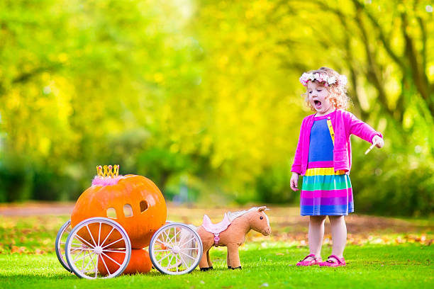istock Little girl playing Cinderella 517553719