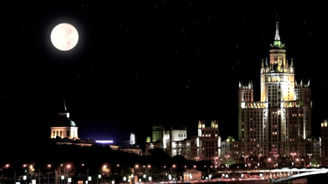 Moscow and moon