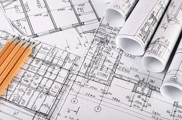 istock The projects of houses a background 517569044