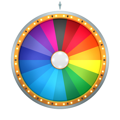 Lucky spin represent the wheel of fortune concept.