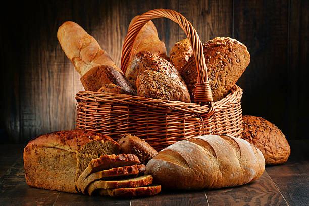 istock Composition with variety of baking products on wooden table 517572912