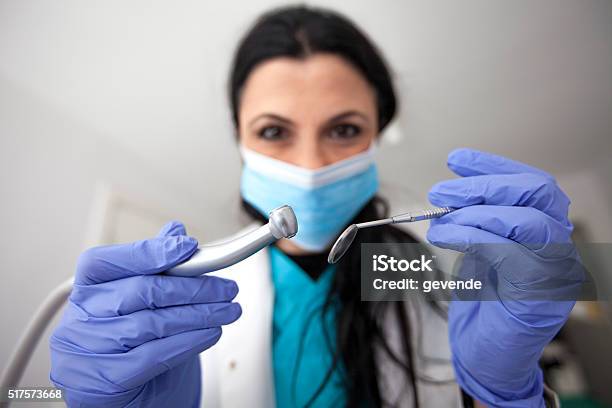 Dentist At Work Stock Photo - Download Image Now - 20-29 Years, 30-39 Years, Adult