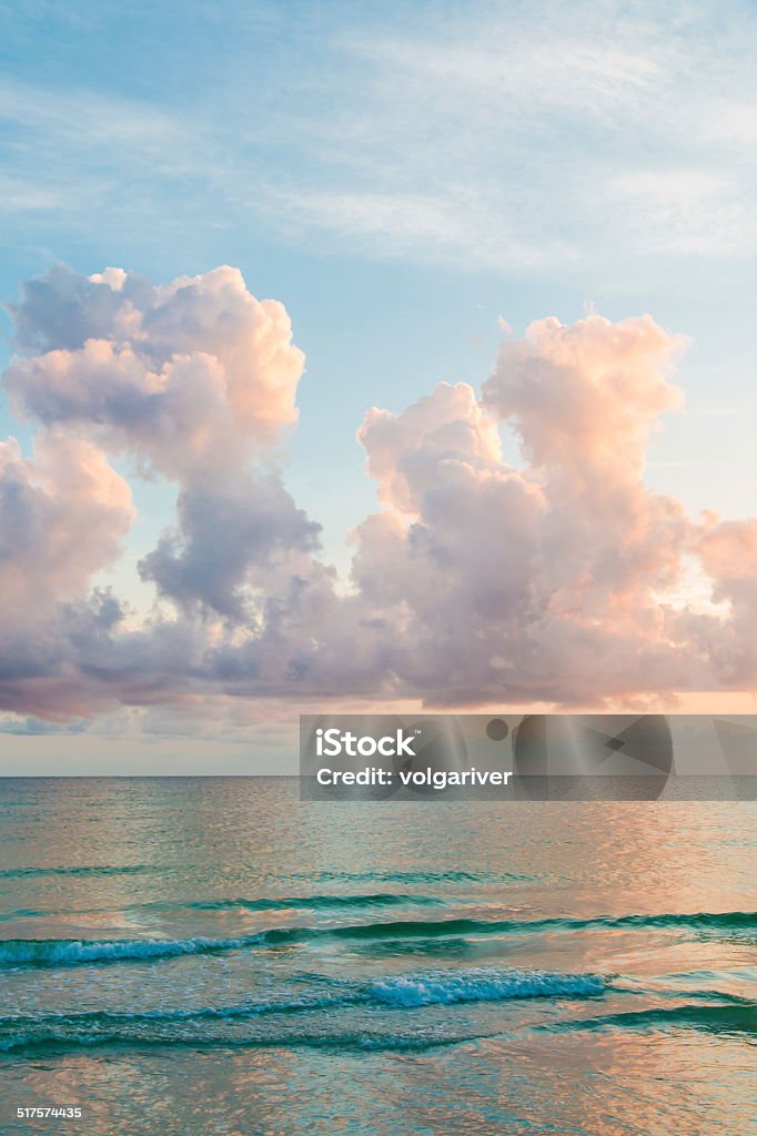 Sonnenuntergang über dem Atlantik - Lizenzfrei Dramatischer Himmel Stock-Foto