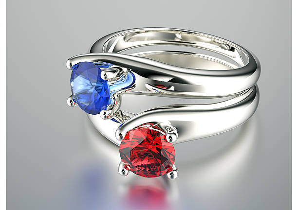 istock Ring with Diamond. Jewelry background 517576223