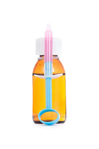 Photo of Medicine Bottle With Syringe