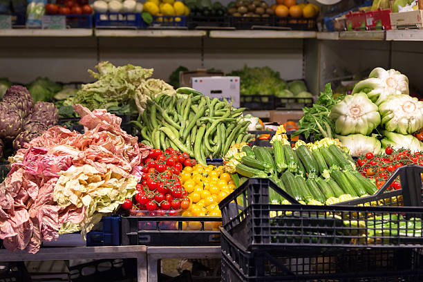 istock Vegetables on a market stand 517577688
