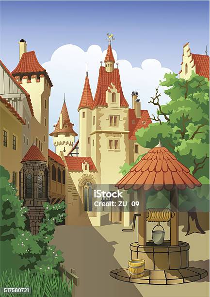 Farytale Castle Stock Vektor Art und mehr Bilder von Renaissance - Renaissance, Festung, Atrium - Grundstück