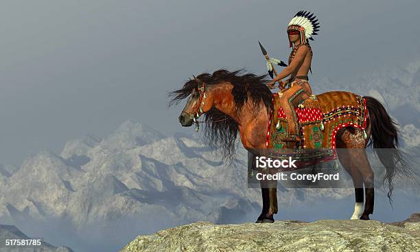 Indian Proud Eagle Stock Photo - Download Image Now - Indigenous Peoples of the Americas, Indigenous North American Culture, Horse