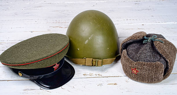 istock several headpieces soldier of the Red Army 517598751