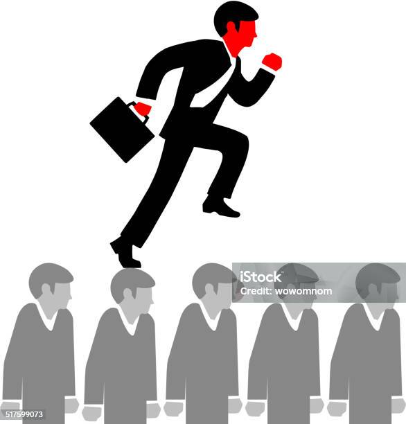Illustration Of A Man In A Suit Tie Stock Illustration - Download Image Now - Achievement, Adult, Aiming