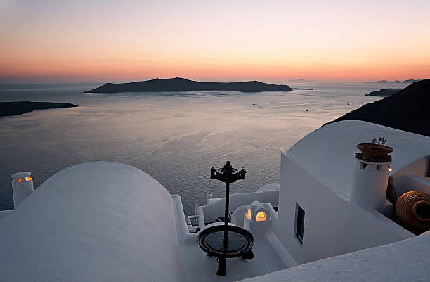istock Sunset from Firostefani in Santorini, Greece 517600817