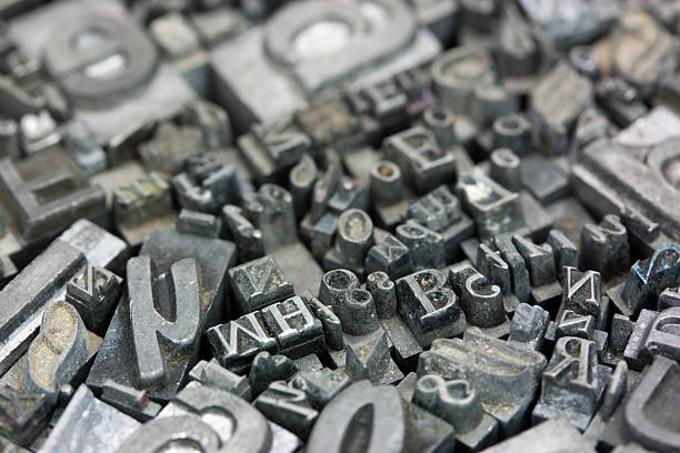 istock Close up of typeset letters 517604854