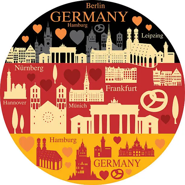 Vector illustration of Germany Travel