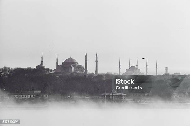 Istanbul View In Fog Stock Photo - Download Image Now - Istanbul, Mosque, Ottoman Empire