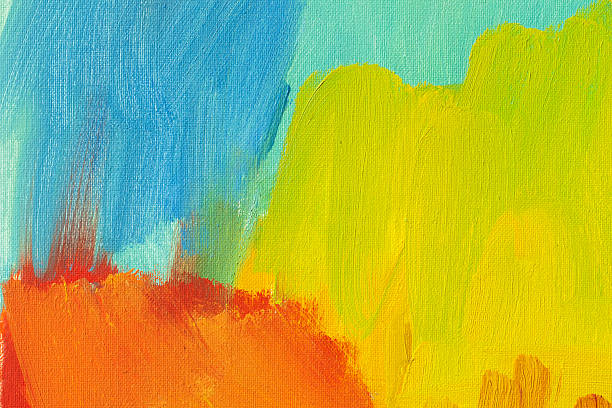 istock Abstract painted red green and yellow art backgrounds. 517611518
