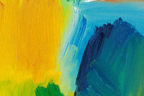 istock Abstract painted red green and yellow art backgrounds. 517611914