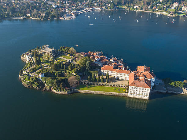 Beautiful Isola Bella on Lake Maggiore stock photo