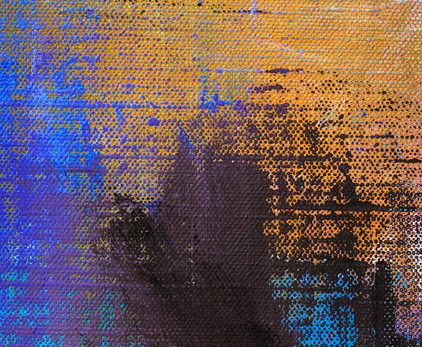 istock Abstract painted orange black and yellow art backgrounds. 517614042