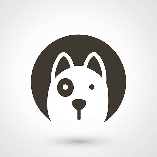 dog icon vector illustration of dog icon vector animal nose stock illustrations