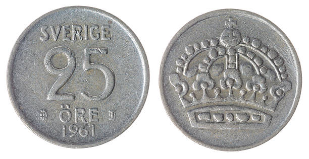 istock 25 ore 1961 coin isolated on white background, Sweden 517614174
