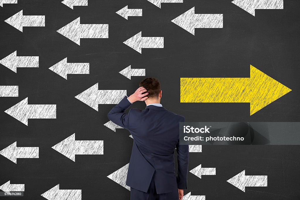 Decisions about the future Choice Stock Photo