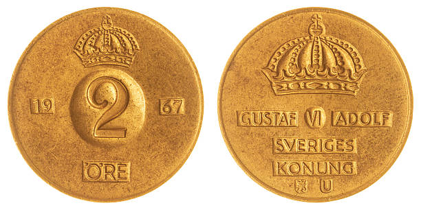 istock 2 ore 1967 coin isolated on white background, Sweden 517614296