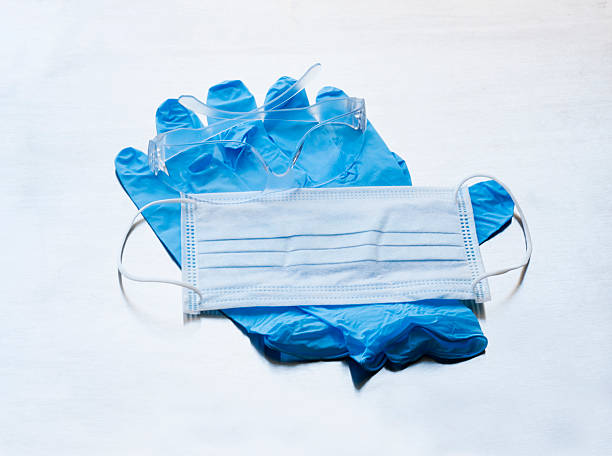 istock Flu Mask Gloves and Glasses 517614323
