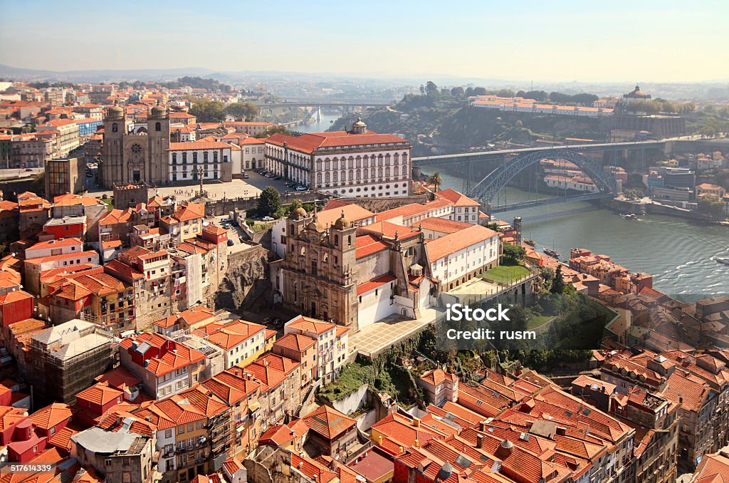 Porto, Portugal Aerial view of old town of Porto, Portugal Porto - Portugal Stock Photo