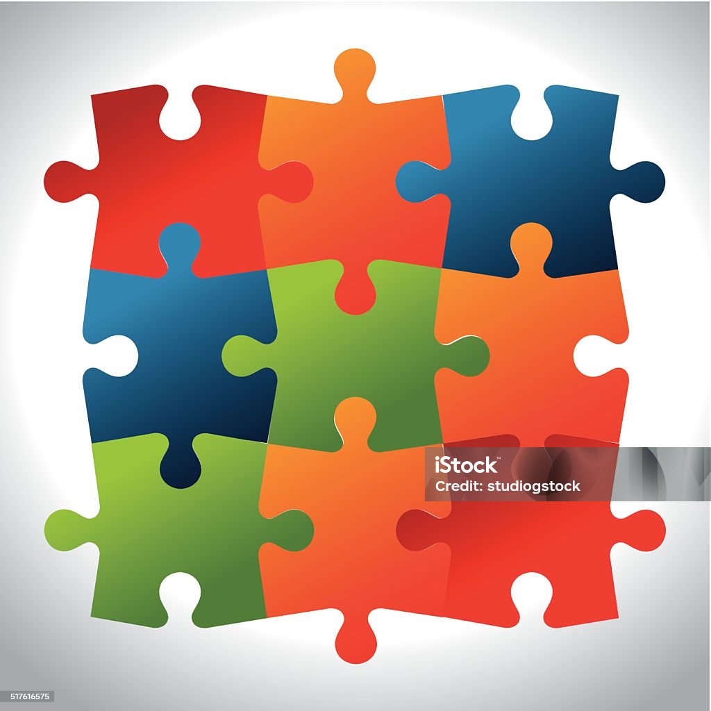 Puzzled Design Puzzle Design Stock Illustration - Download Image Now - Abstract ...