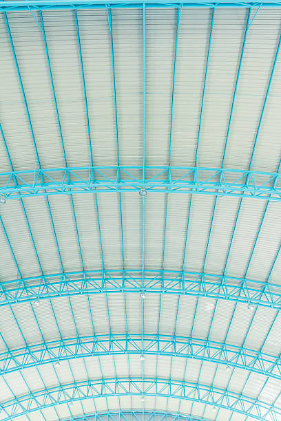 istock metal roof with steel structure 517617435