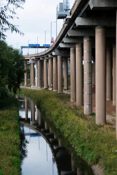 Photo of River flows by Motorway