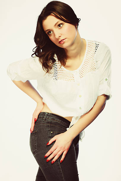 istock plus size woman in casual clothes posing in studio 517618525