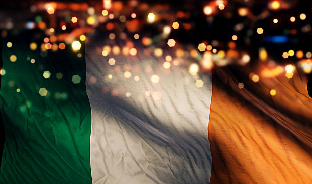 istock Ireland National Flag Light Night Bokeh Abstract Background 517620655