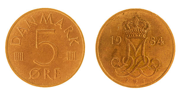 istock 5 ore 1984 coin isolated on white background, Denmark 517625414