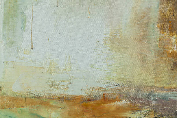 istock Abstract painted ocher  and green art backgrounds. 517625974