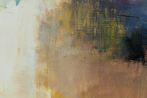 istock Abstract painted blue  and ocher art backgrounds. 517626746