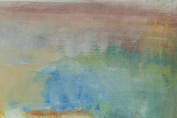 istock Abstract painted greyish blue  and green art backgrounds. 517626898