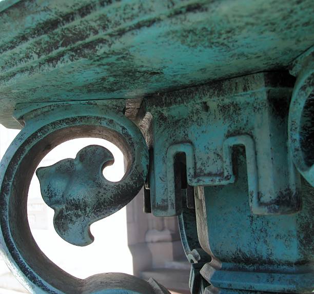 istock Iron decorative detail, leaf and swirls 517626994