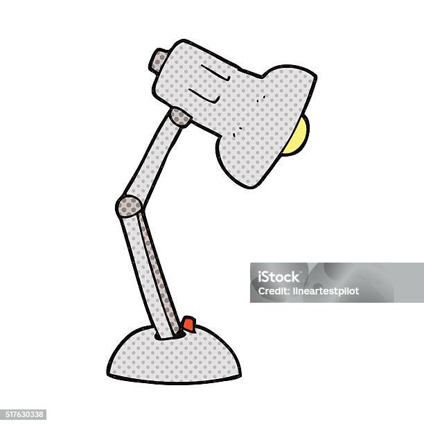 Cartoon Desk Lamp Stock Illustration - Download Image Now - Adjustable, Bizarre, Clip Art