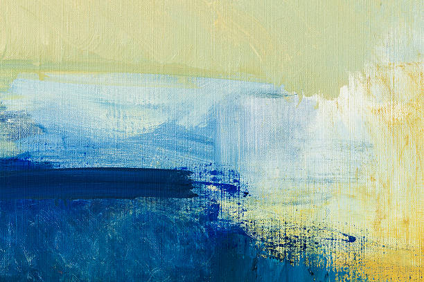 istock Abstract painted blue and green art backgrounds. 517632298