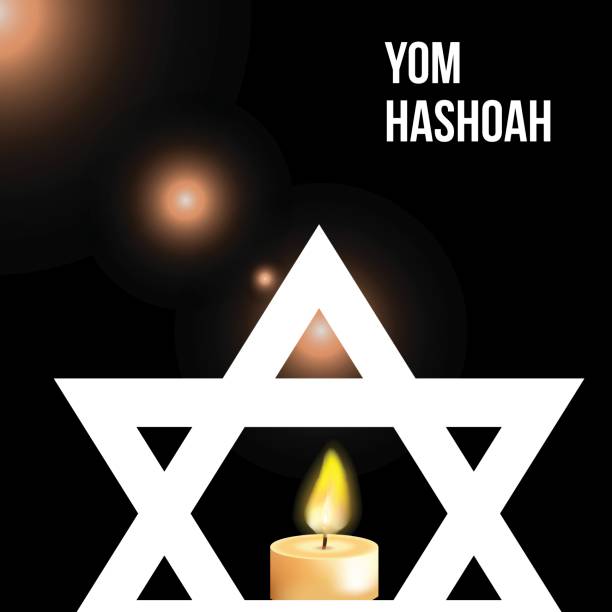 istock Vector illustration of a background for Yom Hashoah -remembrance Day 517632514