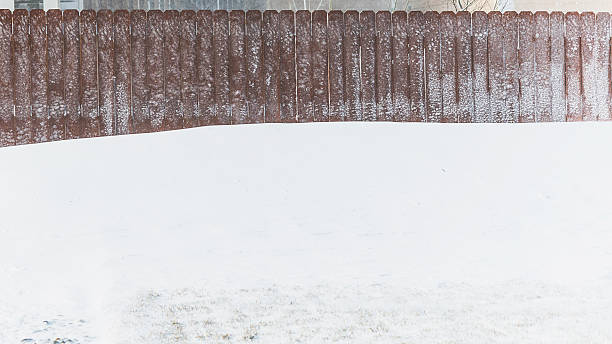 istock Spring blizzard back yard view. Colorado, USA 517632874