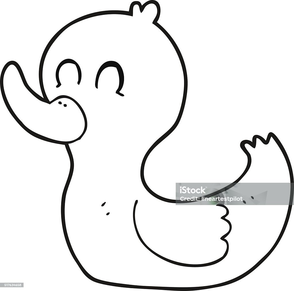 Ilustración de Blanco Y Negro De Dibujos Animados Lindo Pato y más Vectores  Libres de Derechos de Animal - Animal, Clip Art, Colorear - iStock