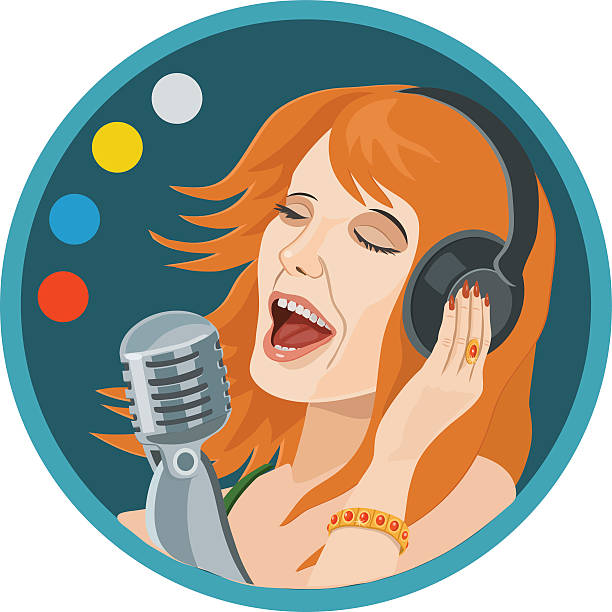 istock headphones music girl sings 517636324